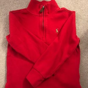 Red and blue polo pullover - 3T